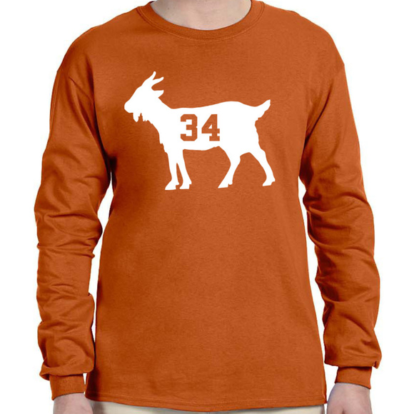 Texas Longhorns Ricky Williams Long Sleeve Shirt - Picture 1 of 1